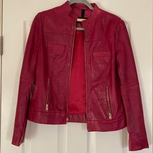 Black Rivet Genuine Leather Jacket